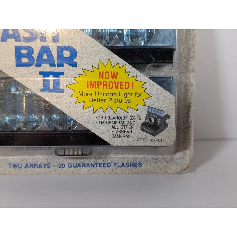 GE Flash Bar II Twin Pack for Polaroid SX-70 Film Cameras New Old Stock
